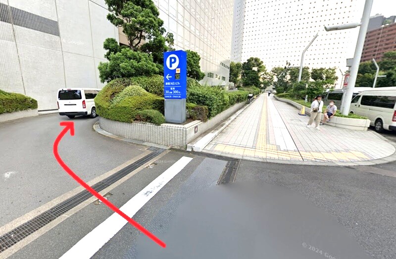 ハウステック 新宿ショールーム Lafisteまでの車の経路