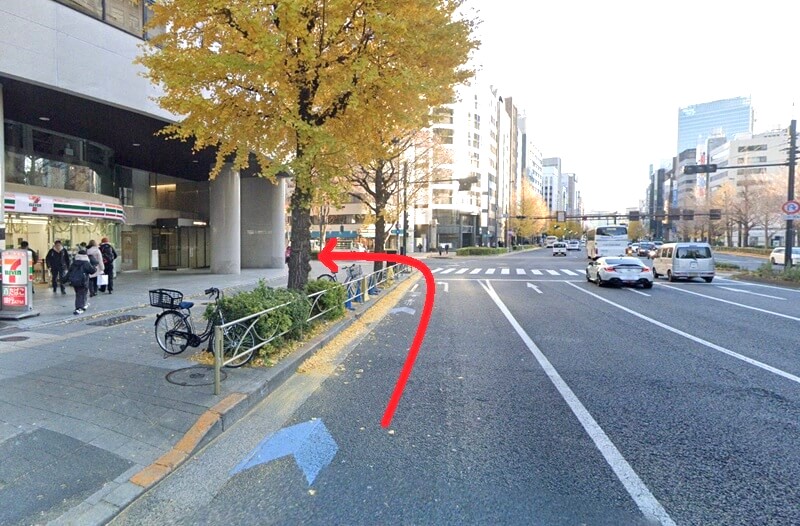 ハウステック 新宿ショールーム Lafisteまでの車の経路