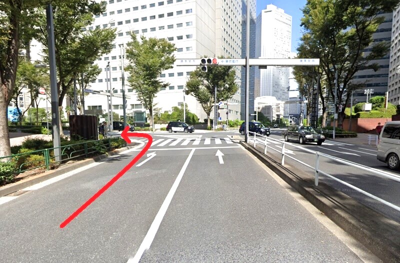 ハウステック 新宿ショールーム Lafisteまでの車の経路