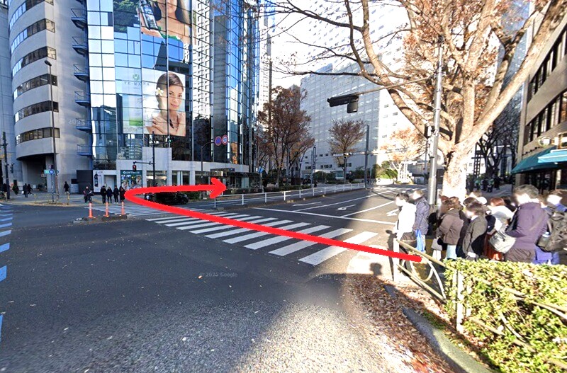 ハウステック 新宿ショールーム Lafisteまでの徒歩経路