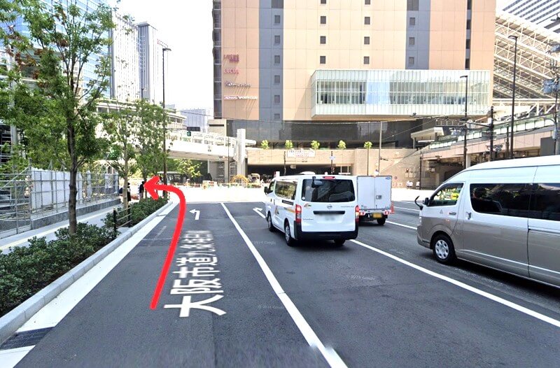 ハウステック 大阪ショールーム Lafisteまでの車の経路