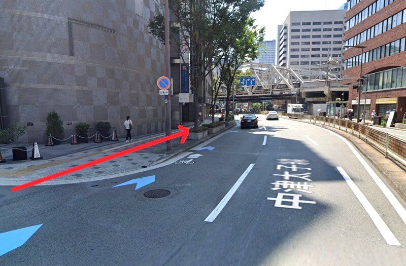 ハウステック 大阪ショールーム Lafisteまでの徒歩経路