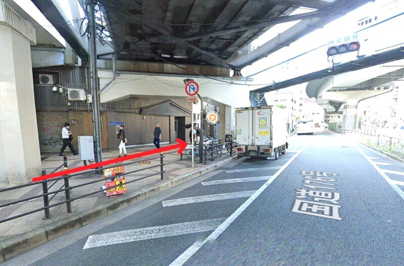 ハウステック 大阪ショールーム Lafisteまでの徒歩経路