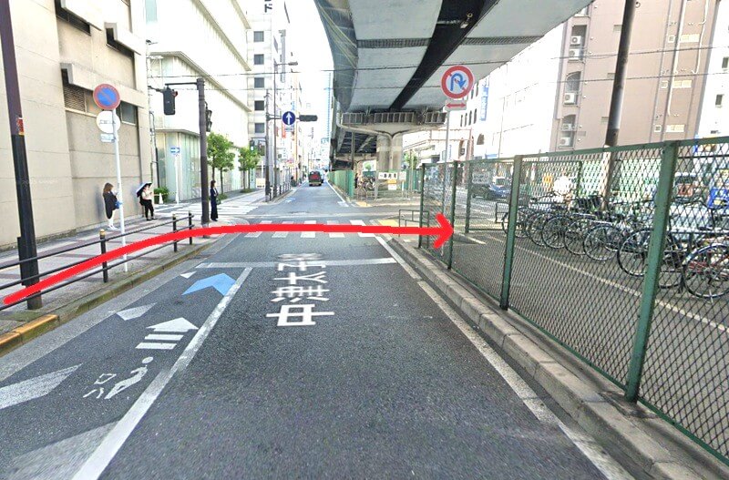 ハウステック 大阪ショールーム Lafisteまでの徒歩経路