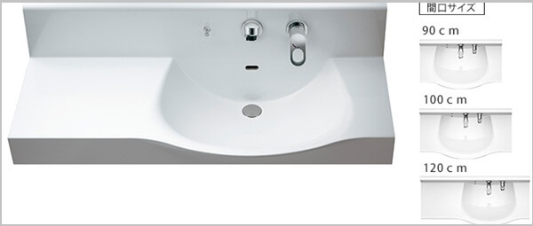 キレイが続く洗面ボウル