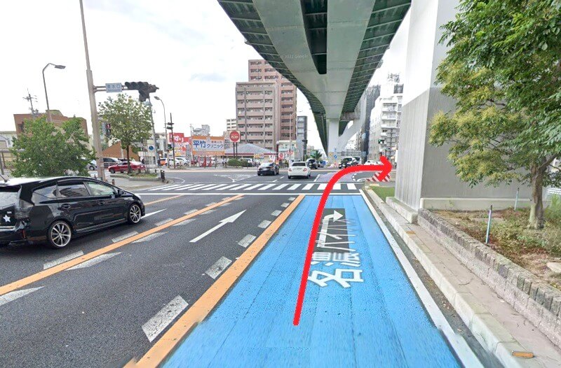 ハウステック 名古屋ショールーム Lafisteまでの車の経路