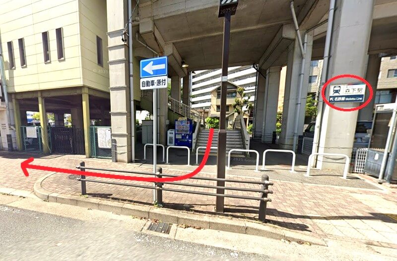 ハウステック 名古屋ショールーム Lafisteまでの徒歩経路