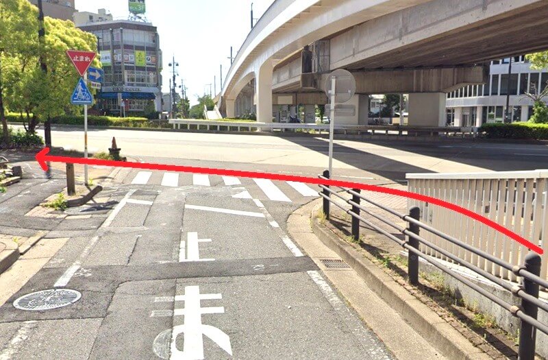 ハウステック 名古屋ショールーム Lafisteまでの徒歩経路