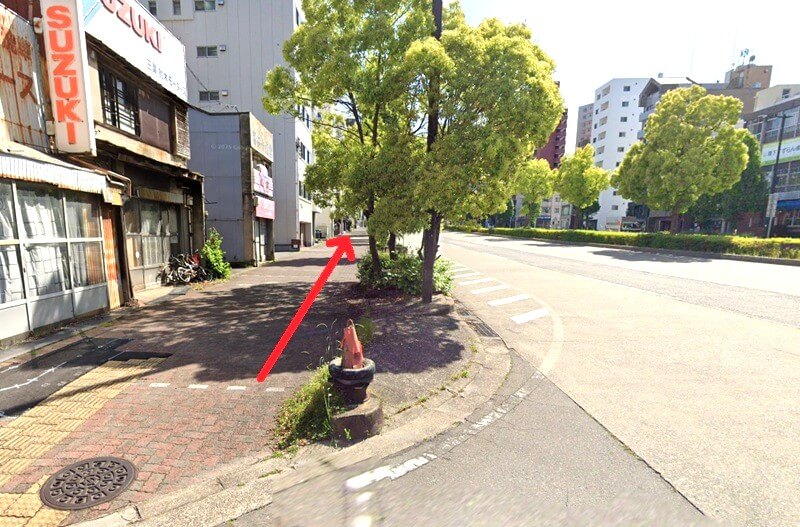 ハウステック 名古屋ショールーム Lafisteまでの徒歩経路