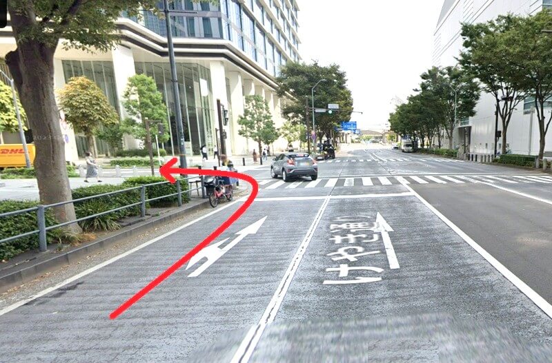 ハウステック 横浜 Lafisteまでの車の経路