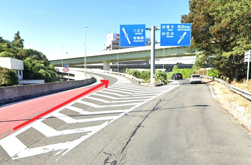 ハウステック 相模原ショールームまでの車の経路