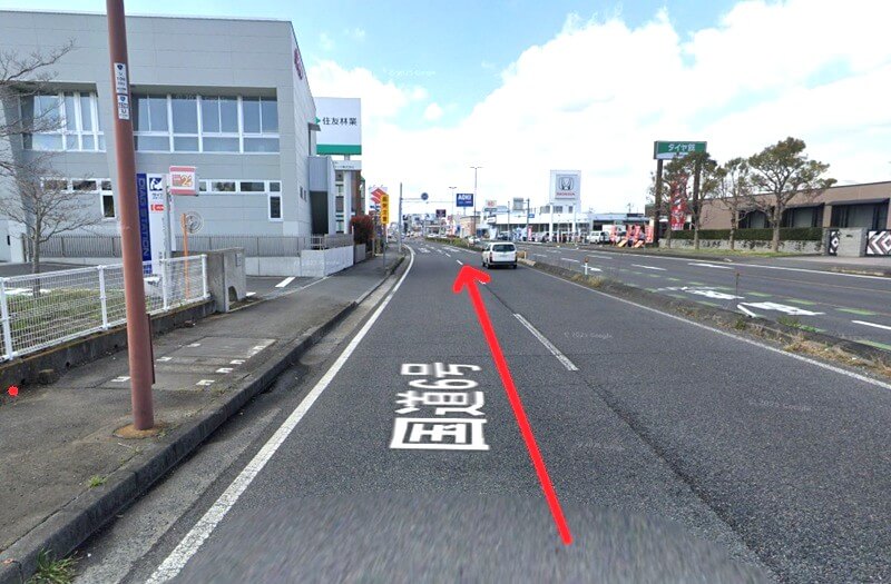 ハウステック 水戸ショールームまでの車の経路