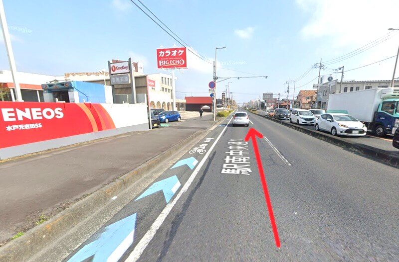 ハウステック 水戸ショールームまでの車の経路