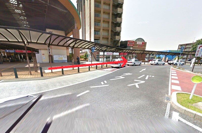 ハウステック つくばショールームまでの徒歩経路