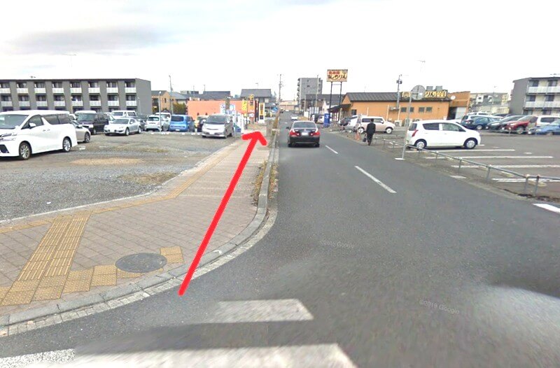 ハウステック つくばショールームまでの徒歩経路