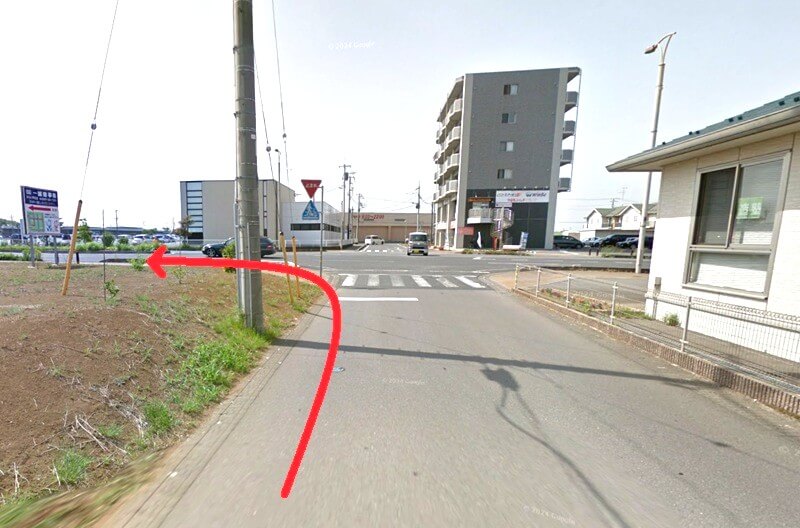 ハウステック つくばショールームまでの徒歩経路