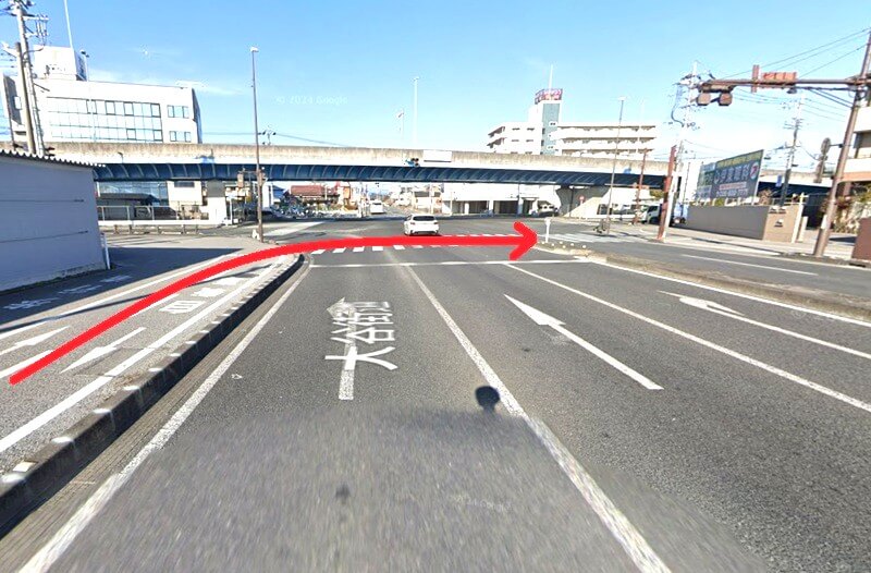 ハウステック 宇都宮ショールームまでの徒歩経路