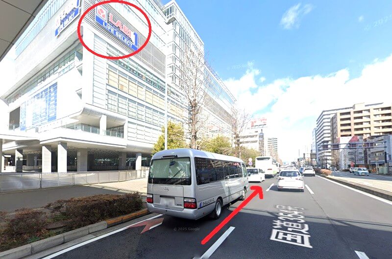 ハウステック 高崎ショールームまでの車の経路