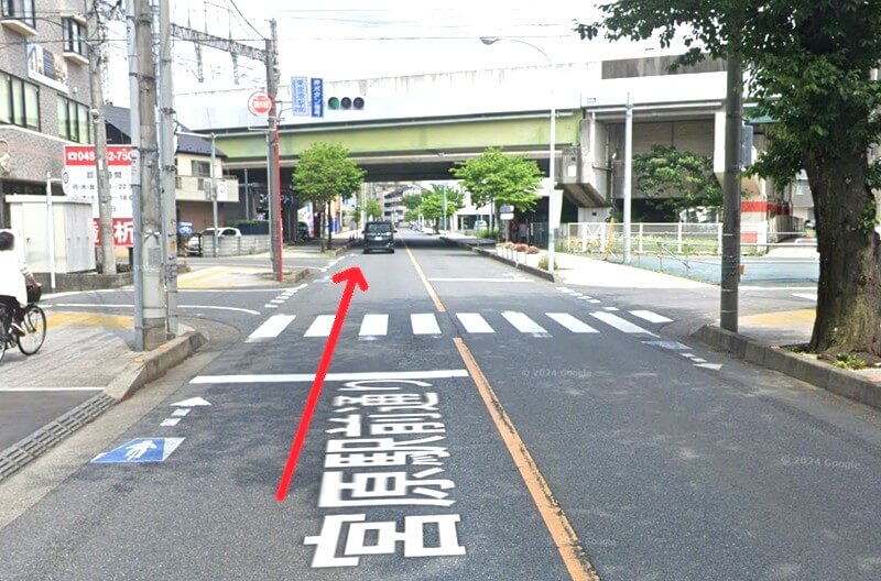 ハウステック 大宮ショールーム Lafisteまでの車の経路