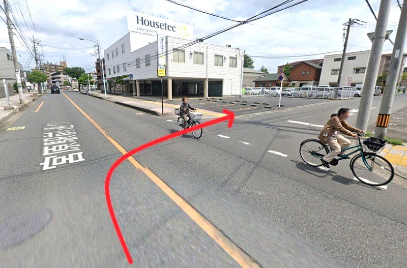 ハウステック 大宮ショールーム Lafisteまでの車の経路