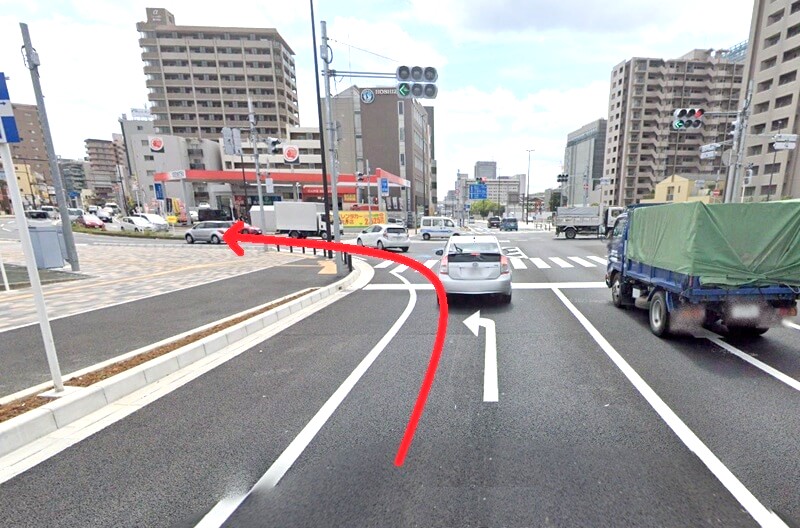 ハウステック 千葉ショールームまでの車の経路