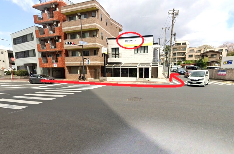 ハウステック 千葉ショールームまでの車の経路