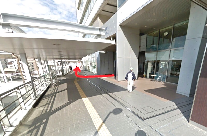 ハウステック 千葉ショールームまでの徒歩経路