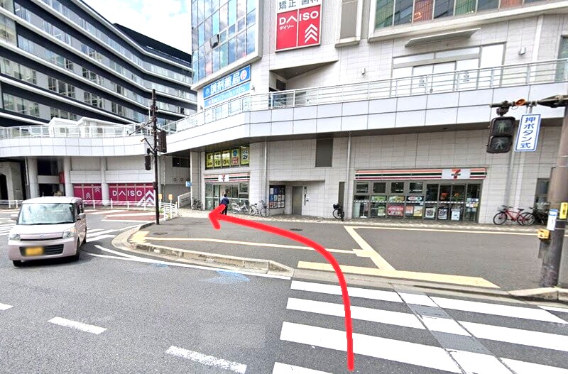 ハウステック 千葉ショールームまでの徒歩経路