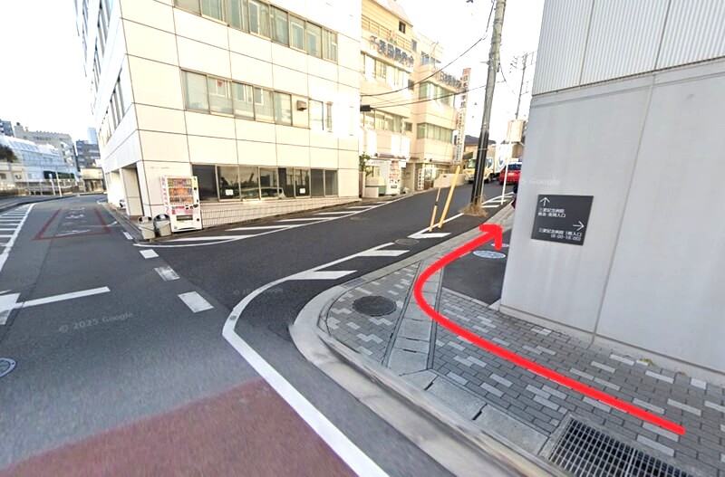 ハウステック 千葉ショールームまでの徒歩経路