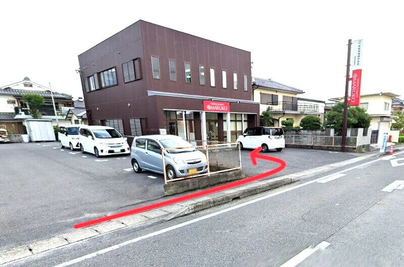 ハウステック 滋賀ショールームまでの徒歩経路