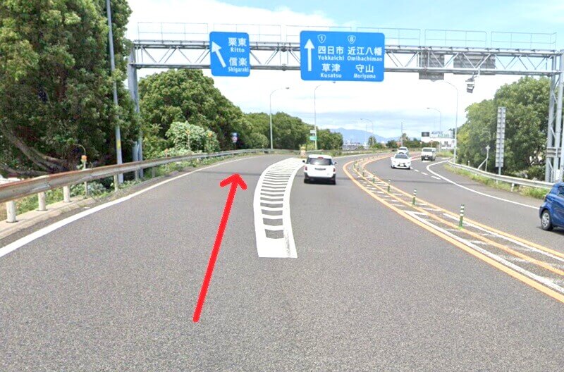 ハウステック 滋賀ショールームまでの車の経路