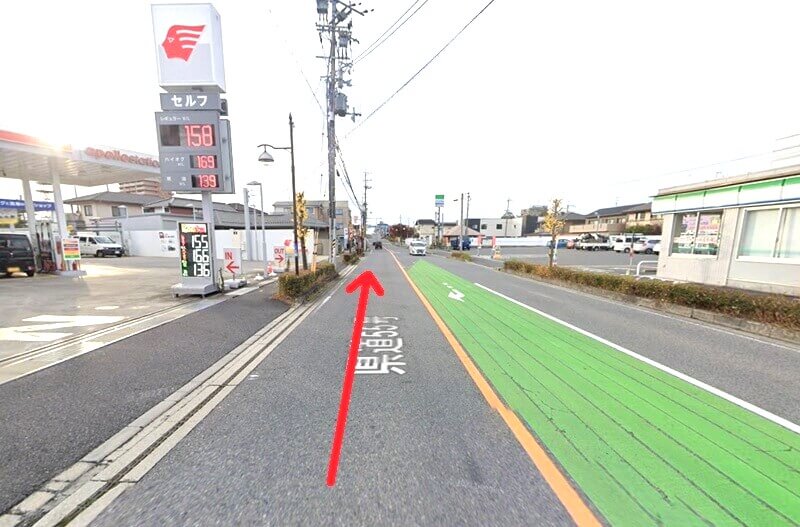 ハウステック 滋賀ショールームまでの車の経路