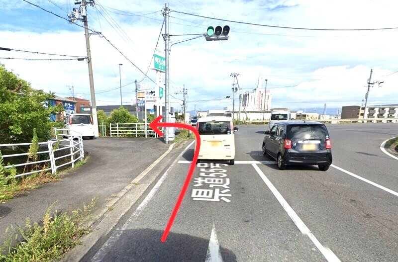 ハウステック 滋賀ショールームまでの車の経路