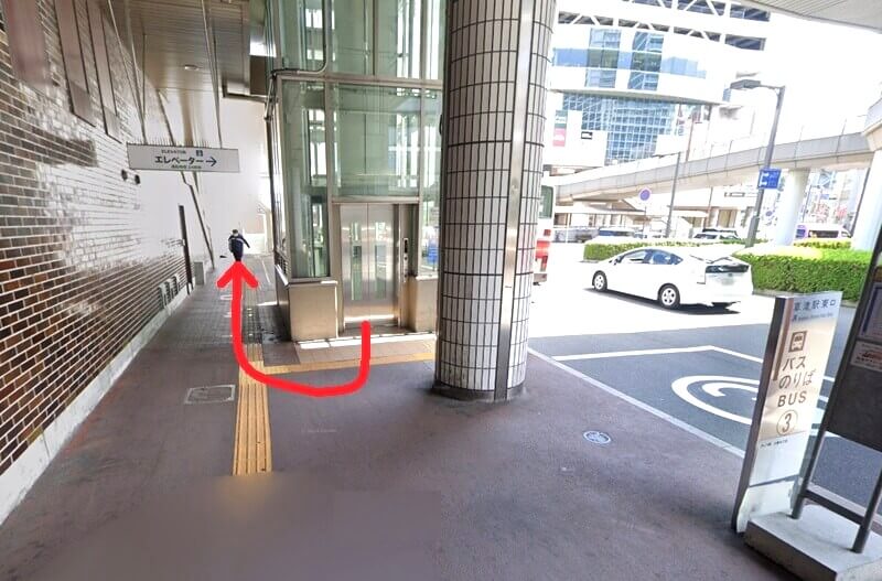 ハウステック 滋賀ショールームまでの徒歩経路