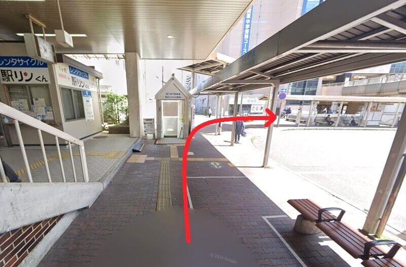 ハウステック 滋賀ショールームまでの徒歩経路