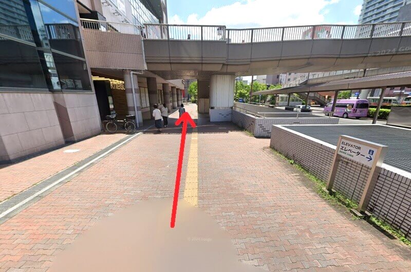 ハウステック 滋賀ショールームまでの徒歩経路