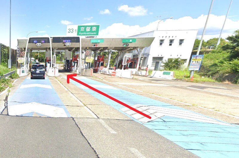ハウステック 京都ショールームまでの車の経路