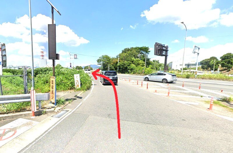 ハウステック 京都ショールームまでの車の経路