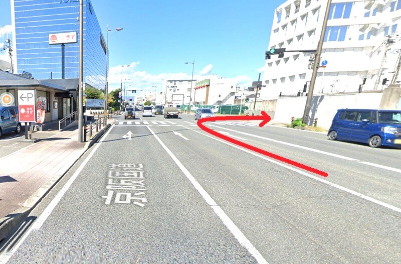 ハウステック 京都ショールームまでの車の経路