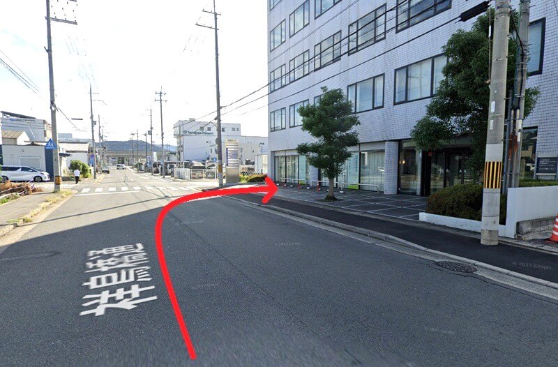 ハウステック 京都ショールームまでの車の経路