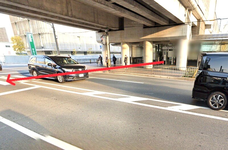 ハウステック 京都ショールームまでの徒歩経路