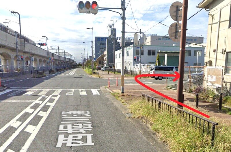 ハウステック 京都ショールームまでの徒歩経路