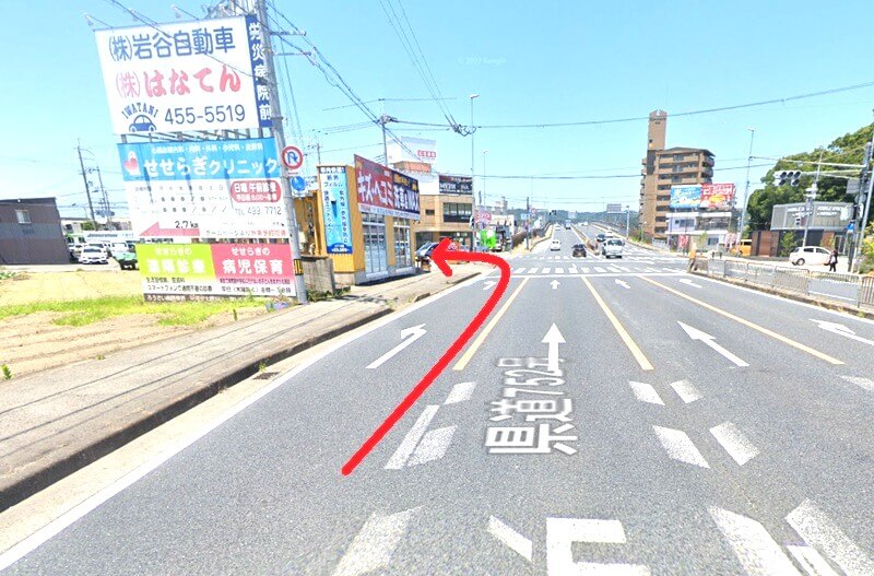 ハウステック 和歌山ショールームまでの車の経路