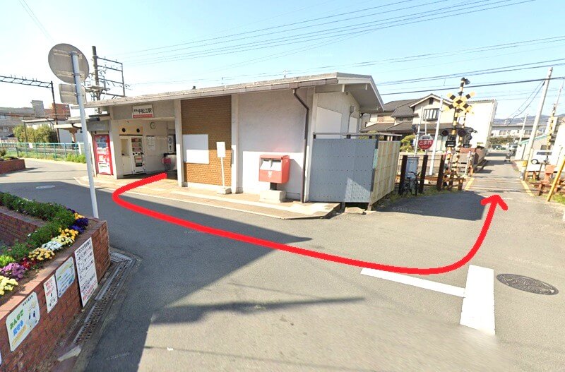 ハウステック 和歌山ショールームまでの徒歩経路