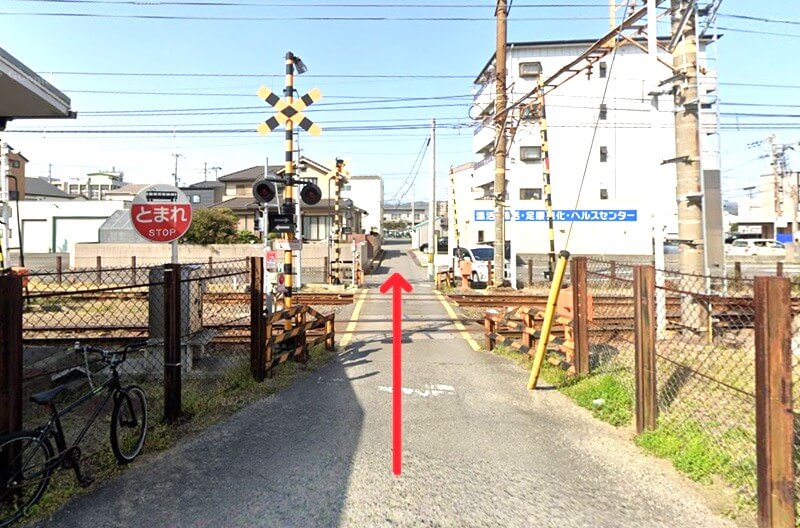 ハウステック 和歌山ショールームまでの徒歩経路