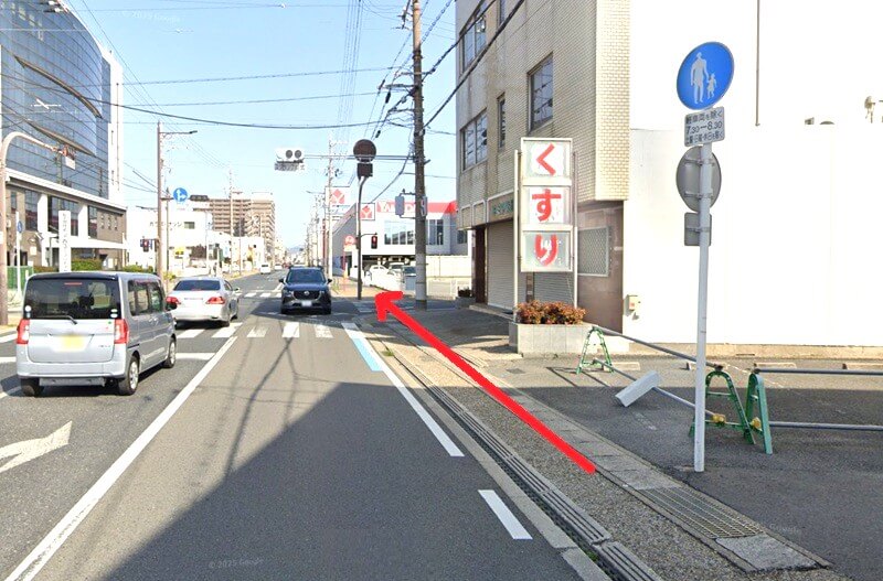 ハウステック 和歌山ショールームまでの徒歩経路