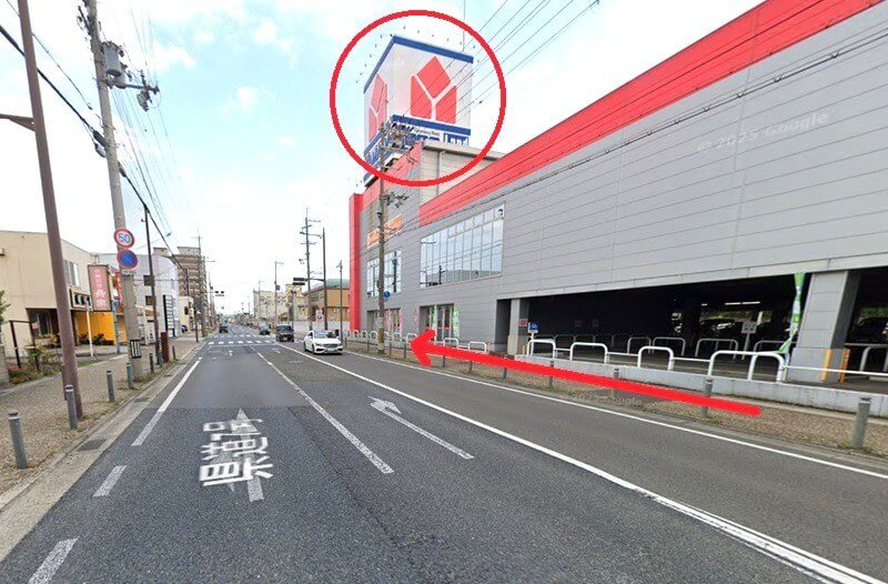 ハウステック 和歌山ショールームまでの徒歩経路