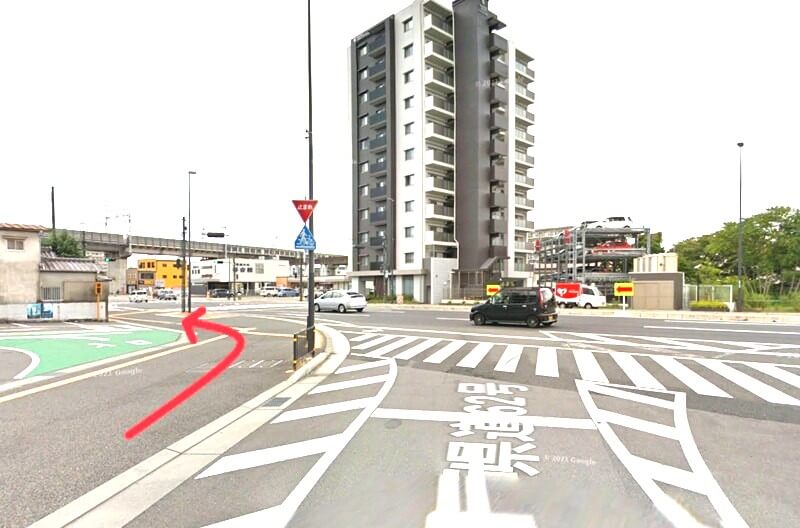 ハウステック 姫路ショールームまでの徒歩経路