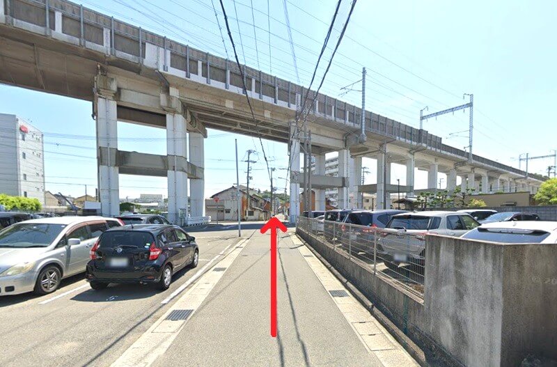 ハウステック 姫路ショールームまでの徒歩経路