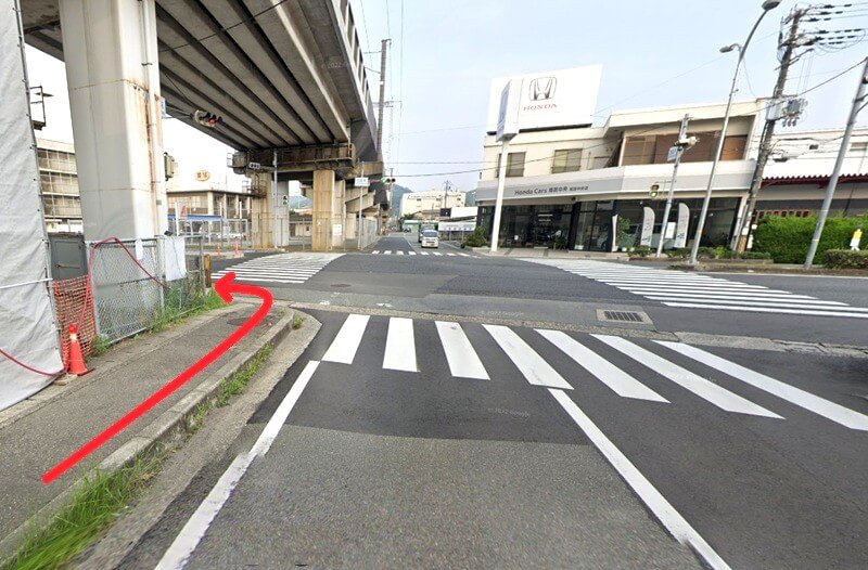 ハウステック 姫路ショールームまでの徒歩経路